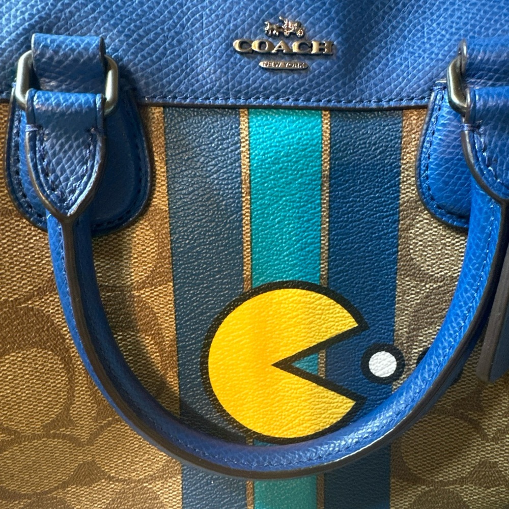 COACH LIMITED EDITION PACMAN MINI BENNETT SATCHEL has been authenticated - Picture 2 of 11